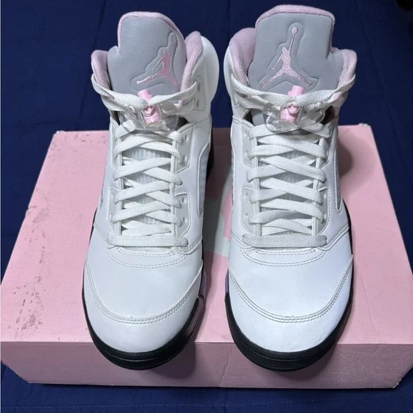 Jordan 5 Retro Medium Soft Pink 2025 Size 9 - Picture 1 of 9